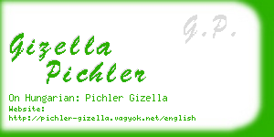 gizella pichler business card